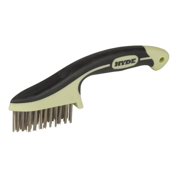 Hyde Hyde MAXXGRIP PRO 0.75 in. W X 8.75 in. L Stainless Steel Wire Brush 46833 - main